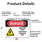 Signmission Fire Pump Room Authorized Danger Sign, Aluminum, 10in W x 7in L, 2PK OS-2PACK-DS-A-710-L-1920 - alternate 7
